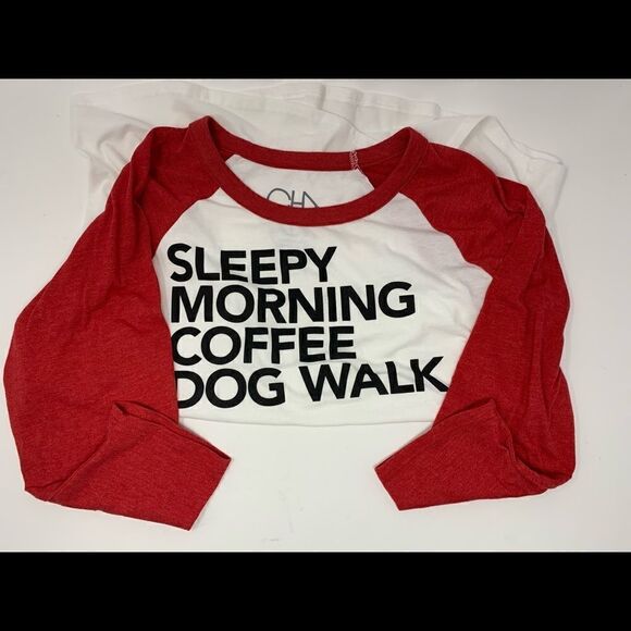 Chaser Raglan Graphic Tee shirt Size L Red:White - Picture 5 of 10